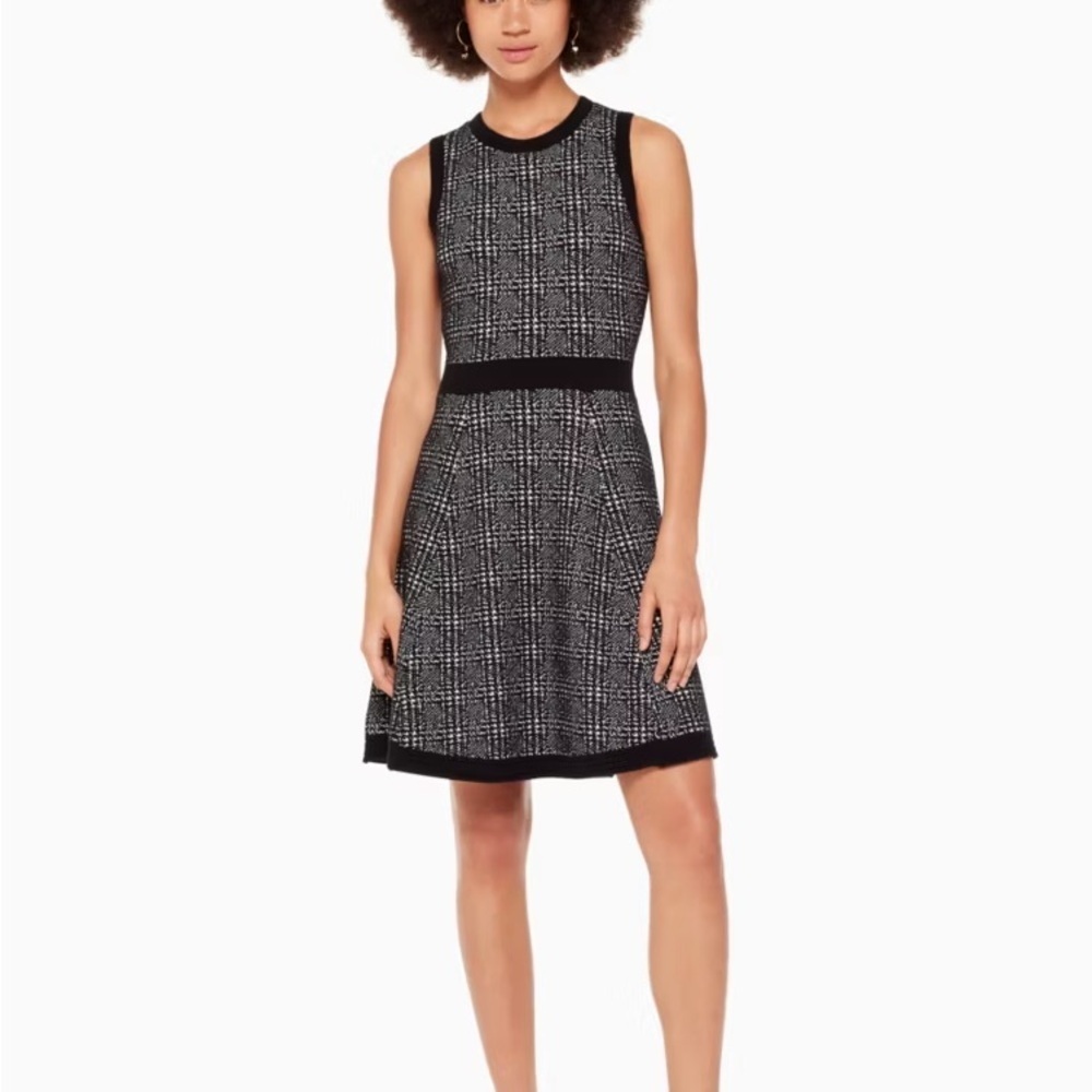Kate Spade Out West Mod Plaid Sweater Dress
